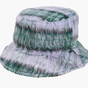 🎃Plaid eyelash  Bucket Hat
